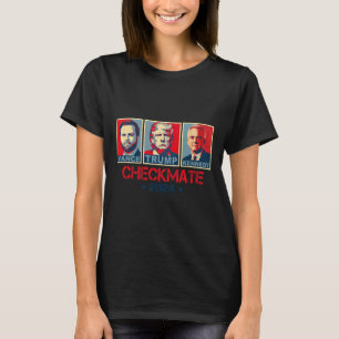 Trump Vance Kennedy Checkmate 2025 Election Republ T-Shirt