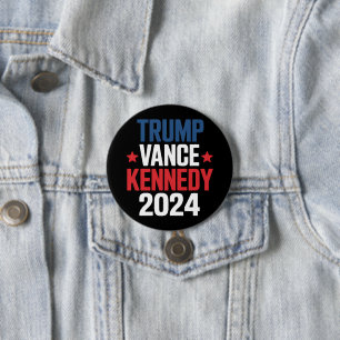 Trump Vance Kennedy President 2024 Election  Button