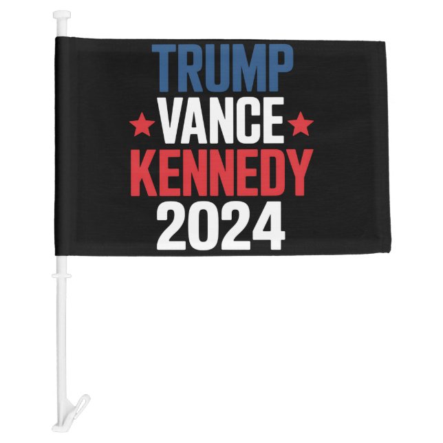 Trump Vance Kennedy President 2024 Election  Car Flag (Front)