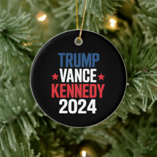 Trump Vance Kennedy President 2024 Election Ceramic Ornament