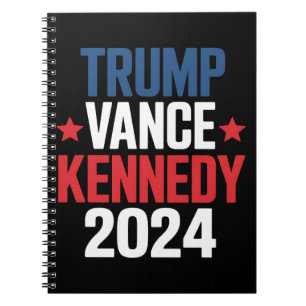 Trump Vance Kennedy President 2024 Election Notebook