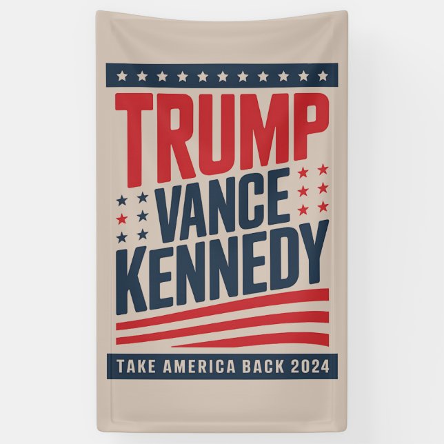 Trump Vance Kennedy Take America Back 2024  Banner (Vertical)