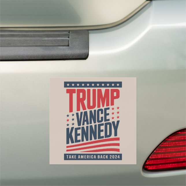 Trump Vance Kennedy Take America Back 2024  Car Magnet (In Situ)