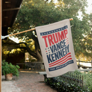 Trump Vance Kennedy Take America Back 2024  House Flag
