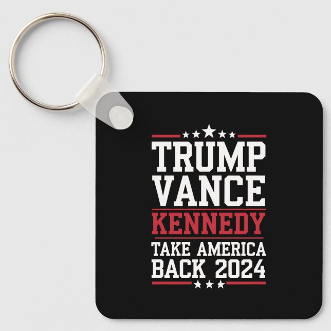 Trump Vance Kennedy Take America Back Again Keychain (Front)