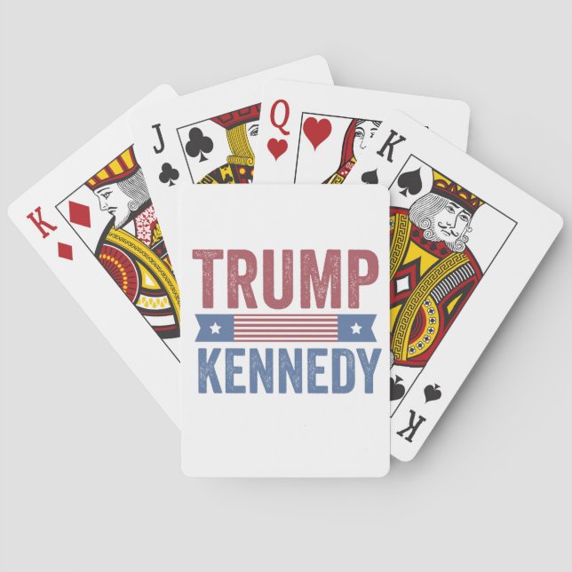 Trump Vance Kennedy take America back again Poker Cards (Back)
