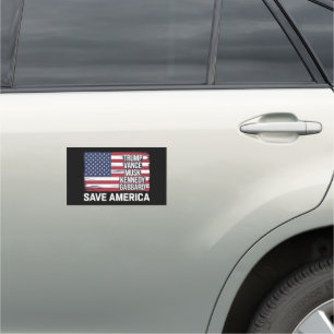 Trump Vance Musk Kennedy Gabbard 2024 Save America Car Magnet