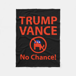 Trump Vance No Chance Fleece Blanket