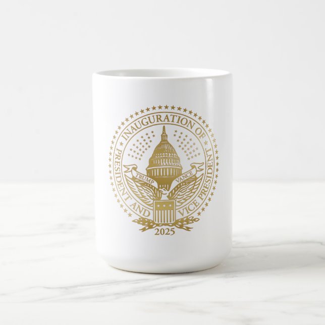 Trump Vance President Inaugural Logo Inauguration Coffee Mug (Center)