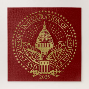Trump Vance President Inaugural Logo Inauguration Jigsaw Puzzle