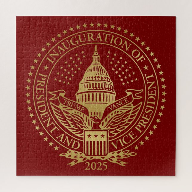 Trump Vance President Inaugural Logo Inauguration Jigsaw Puzzle (Vertical)