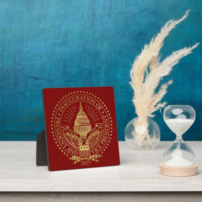 Trump Vance President Inaugural Logo Inauguration Plaque (Insitu)