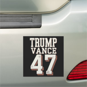 Trump Vance President Vintage Trump Wins Car Magnet