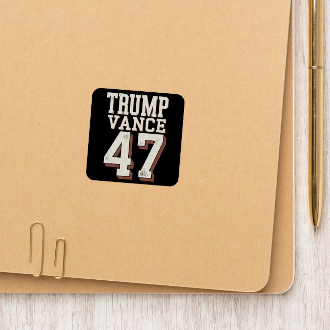 Trump Vance President Vintage Trump Wins Patch (On Folder)