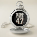Trump Vance President Vintage Trump Wins Pocket Watch<br><div class="desc">Trump Vance President Vintage Trump Wins Inauguration Day</div>
