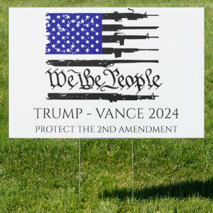 Trump Vance protect the 2nd amendment yard sig Sign