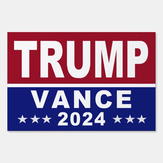 Trump Vance RALLY YARD SIGN 2024 (Front)
