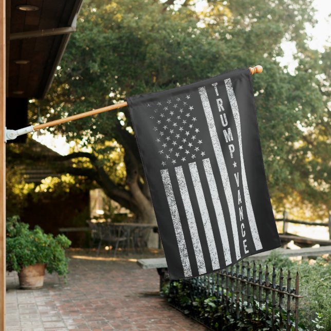 Trump Vance Republican American Election Vote Gift House Flag (In SItu)