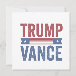 Trump Vance Republican American Election Vote Gift Invitation
