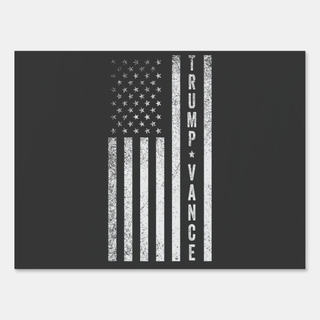Trump Vance Republican American Election Vote Gift Sign (Front)