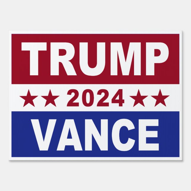 Trump Vance SIGN YARD RALLY 2024 (Back)