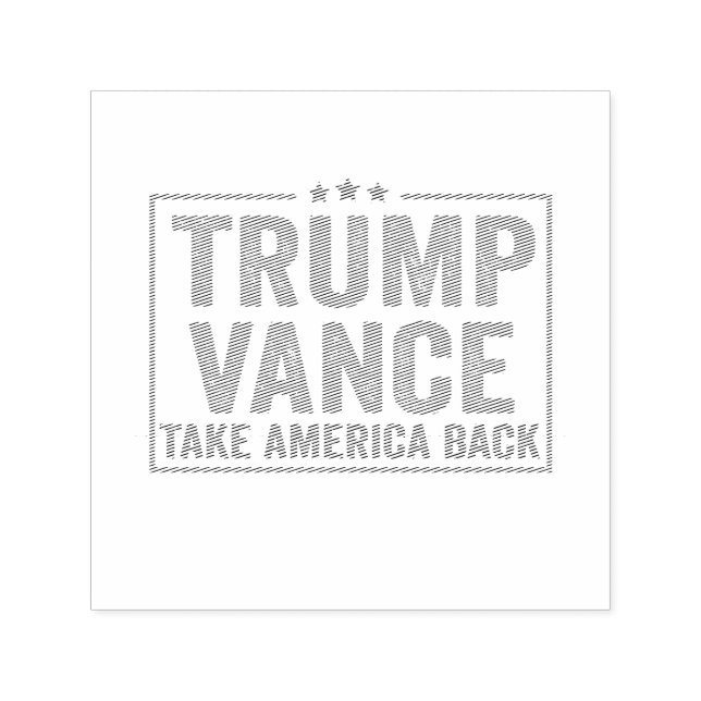 Trump Vance Take America Back Election Vote USA  Self-inking Stamp (Design)