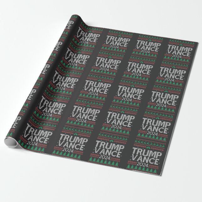 Trump Vance Take America Back Election Vote USA   Wrapping Paper (Unrolled)