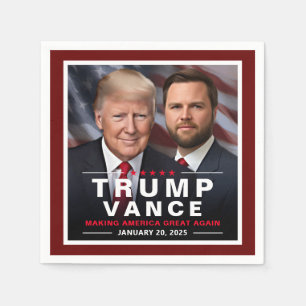 Trump Vance Victory Inauguration Day Collector's Napkins