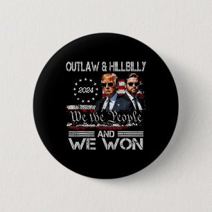 Trump Vance We Won Win Inauguration Day 2025 47th  Button