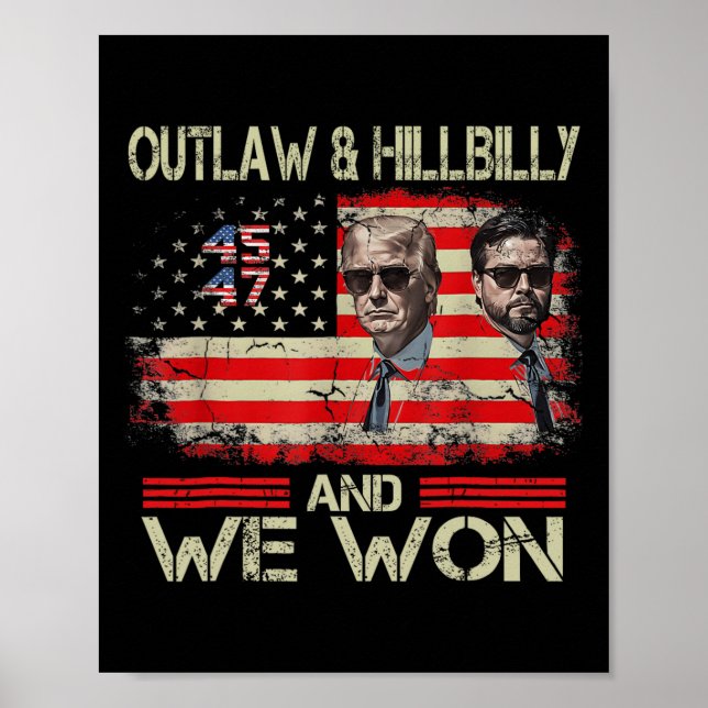 Trump Vance We Won Win Inauguration Day 2025 47th  Poster (Front)
