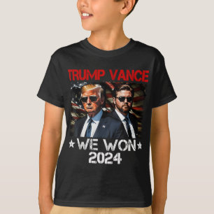 Trump Vance We Won Win Inauguration Day 2025 47th  T-Shirt