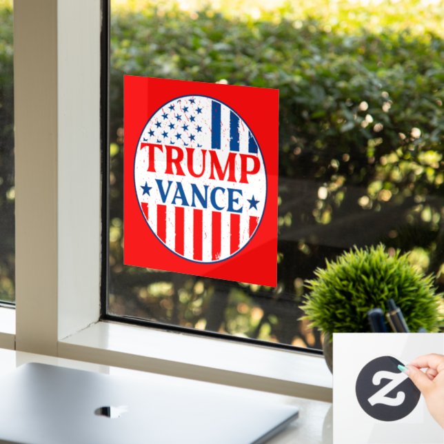 Trump Vance Window Cling (Office)