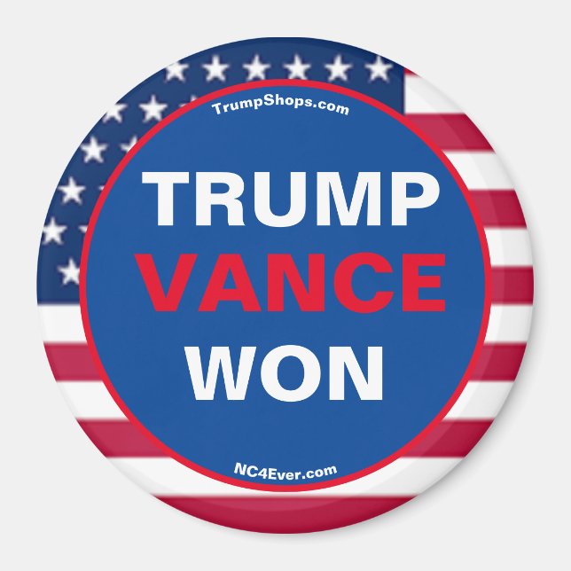 TRUMP VANCE WON Refrigerator Magnet (Front)