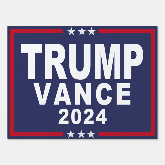 Trump Vance YARD SIGN 2024 (Front)