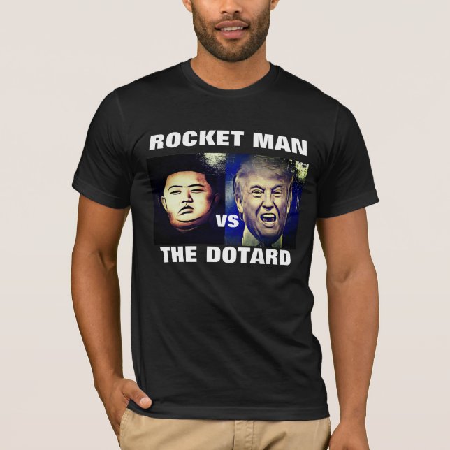 Trump Versus Kim Jong Un Funny Shirt (Front)