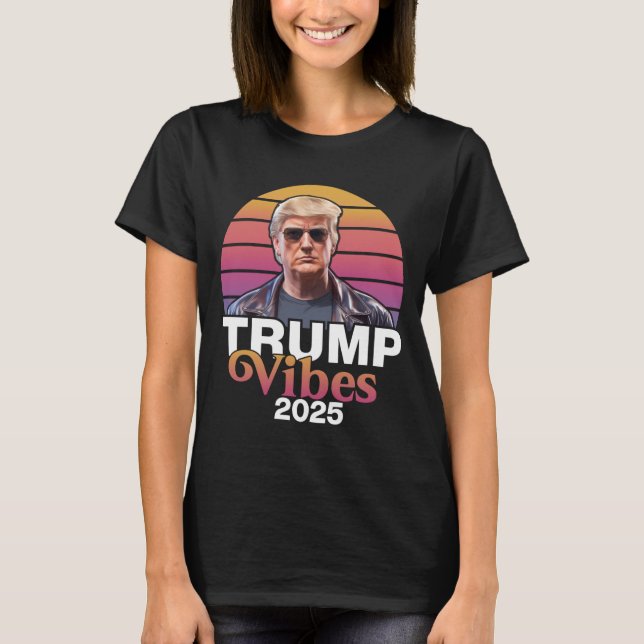Trump Vibes 2025 Chiffon Top  (Front)