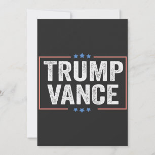 Trump Vice President Vance President Election USA Invitation