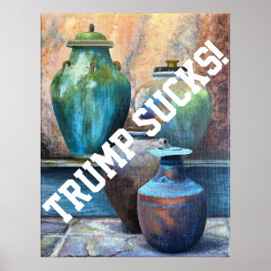 Trump Vintage Vessels Acrylic Art Poster