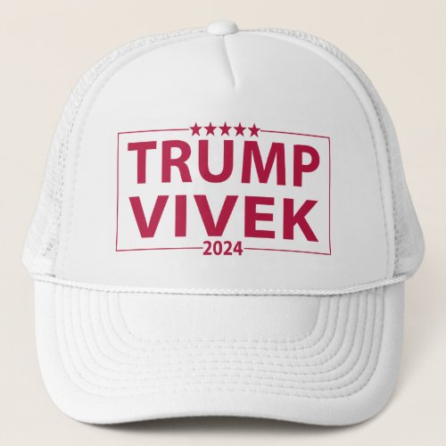 Trump Vivek 2024 Election Trucker Hat