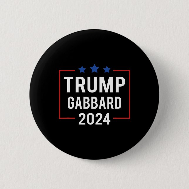 Trump Vp Gabbard 2024 Election  Button (Front)