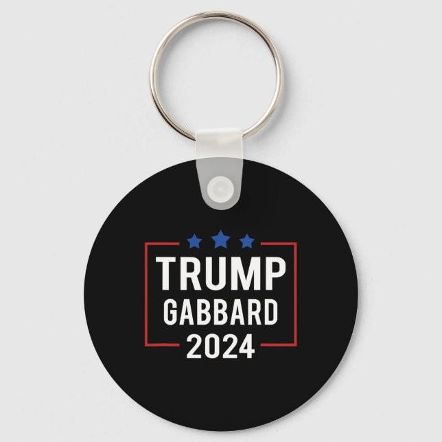 Trump Vp Gabbard 2024 Election  Keychain (Front)