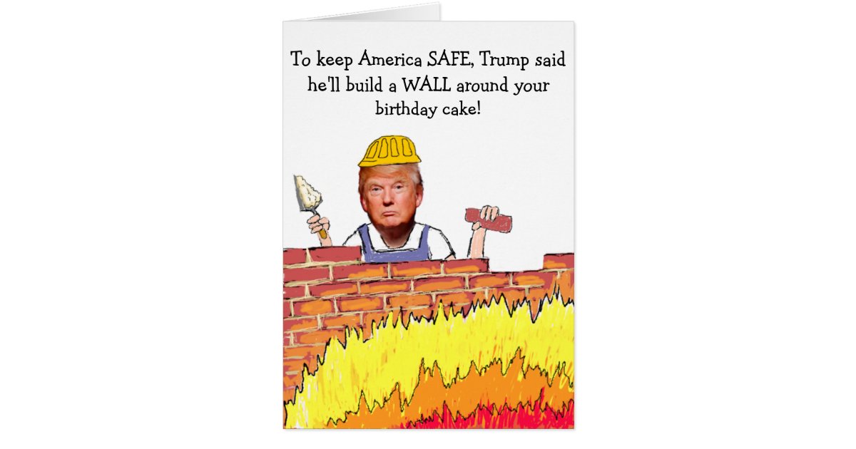 Trump Birthday Wall Cake Trump Birthday Wall Cake