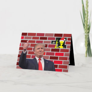 Trump Wall Christmas Holiday Card