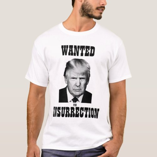 Trump Wanted Poster Insurrection T_Shirt