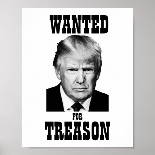 Trump Wanted Poster Treason