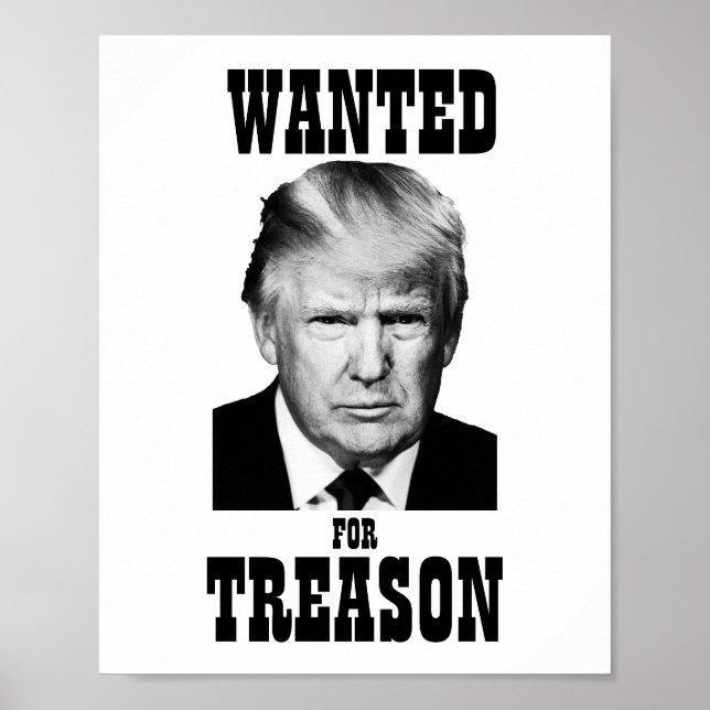 Trump Wanted Poster Treason (Front)