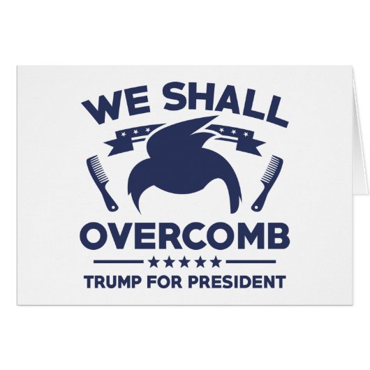Trump We Shall Overcomb Cards (Front Horizontal)