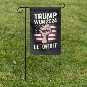 Trump We Won Wins Inauguration 47 US President  Garden Flag