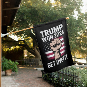 Trump We Won Wins Inauguration 47 US President  House Flag