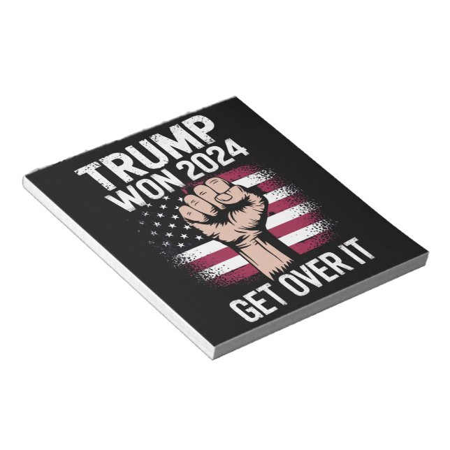 Trump We Won Wins Inauguration 47 US President  Notepad (Angled)